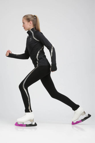 Sleek lightweight ice skating jacket for the rink or about town by Tania Bass